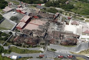 Kebakaran Besar Menghanguskan Kastil Shuri Di Prefektur Okinawa