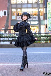 Fashion Jepang Lolita Gothic Yang Elegan Dengan Warna Serba Hitam Dari Sana Seine